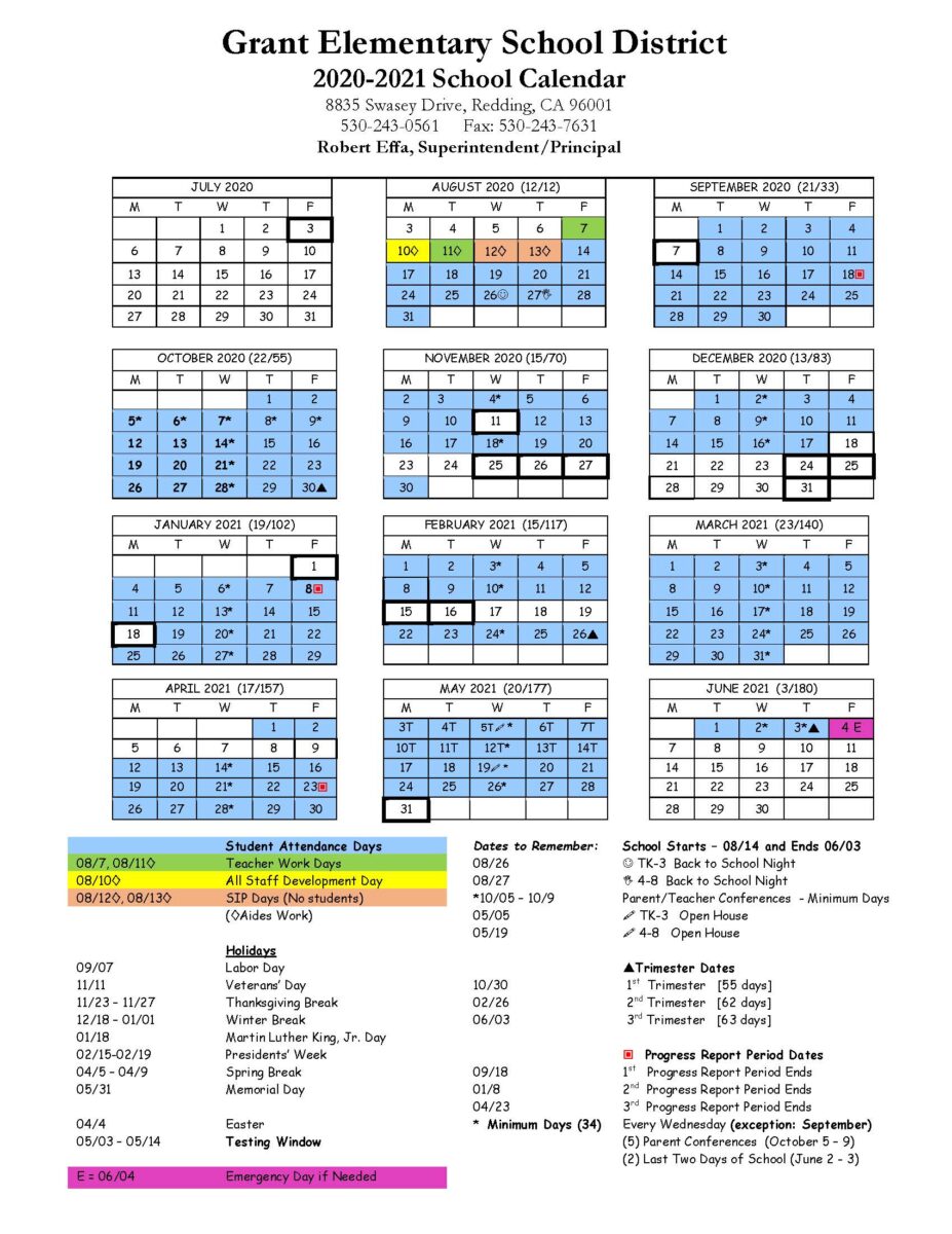 2015-16 Calendars